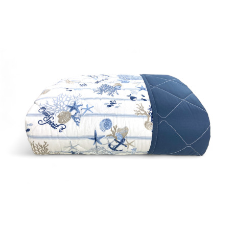 QUILTED BEDSPREAD WITH SEA...