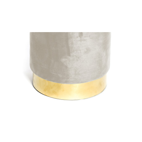 pouf velvet beige