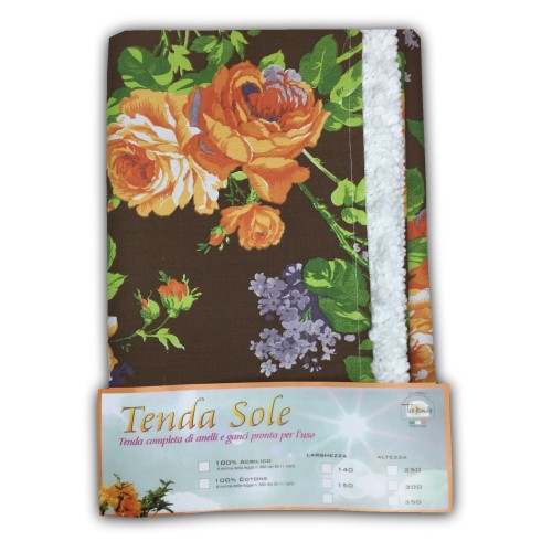 TOLDO DE EXTERIOR JARDÍN BALCÓN Flor MARRÓN Empaquetado