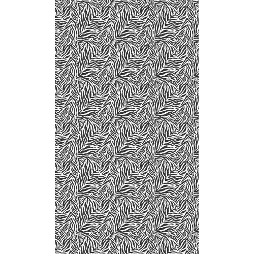 Serviette de lit de plage en microfibre avec poches et coussin gonflable motif zèbre TEDDY SIZE cm. 80 X 190