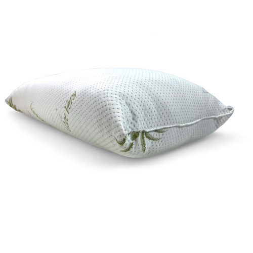 Aloe Vera Bed Cushion with Hypoallergenic Pillowcase, Antibacterial, Anti-mite, Fiber and Cotton Padding, 42x72cm, Thickness 20c