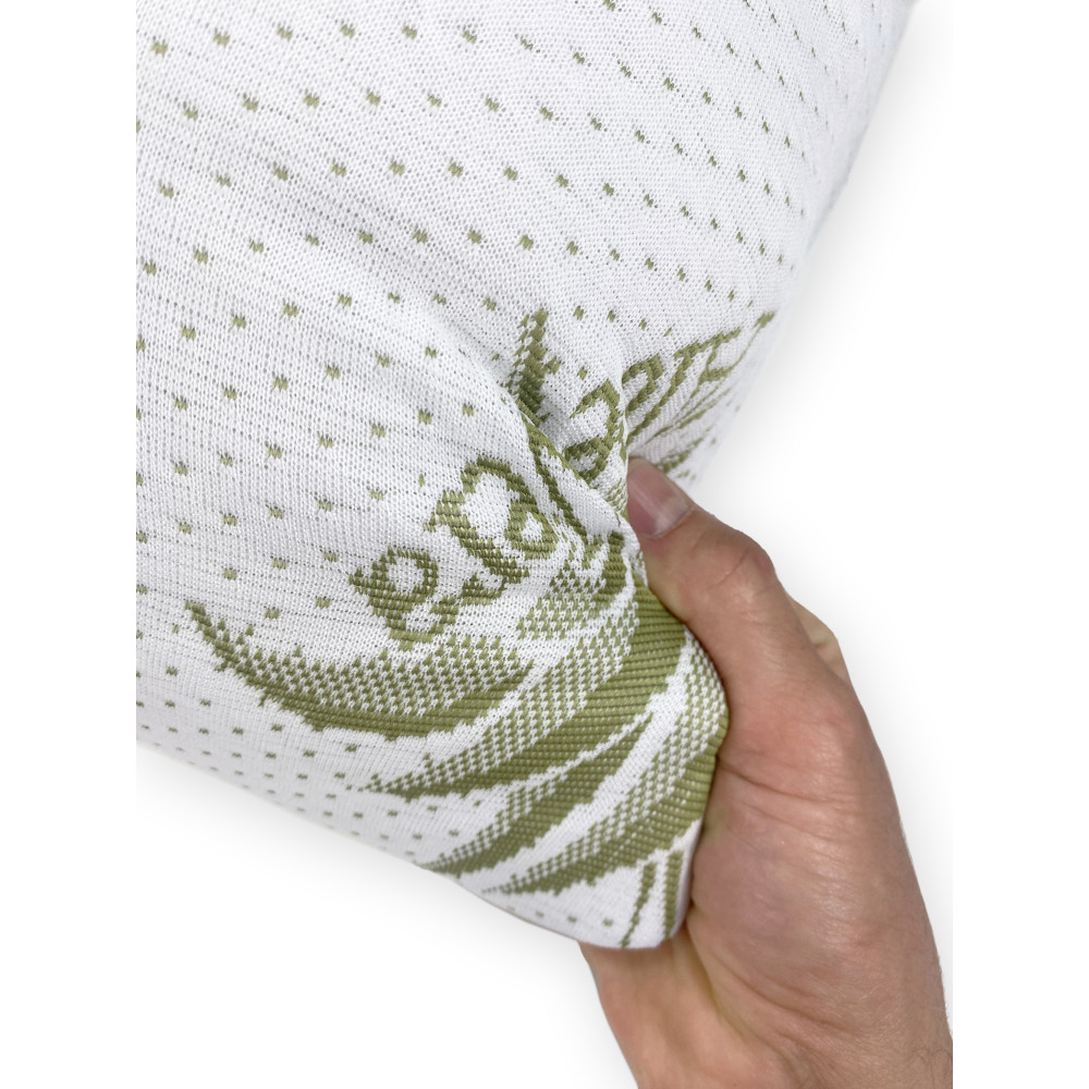 Aloe Vera Bed Cushion with Hypoallergenic Pillowcase, Antibacterial, Anti-mite, Fiber and Cotton Padding, 42x72cm, Thickness 20c