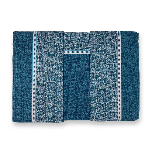 Lenzuola Matrimoniali Cotone Completo MAXI Tex Family - Design Moderno "Time" Colore Petrolio