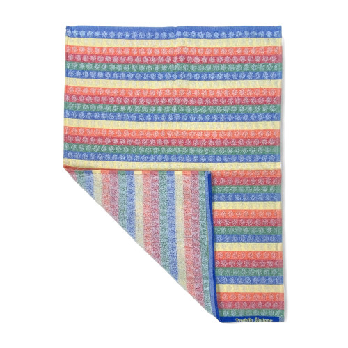 Set mit 6 Baumwoll-Küchentüchern - mehrfarbige Schwamm-Küchentücher - handgemachte Küchentücher Made in Italy - 50x70cm