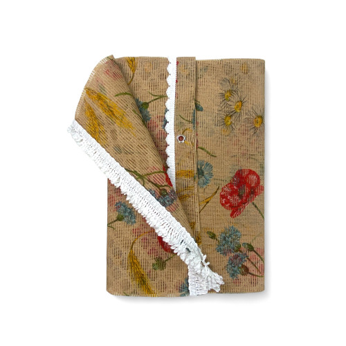 Moustiquaire fenêtre au rideau extérieur Retone, moustiquaire fenêtre rideau avec anneaux de jardin, couleur coquelicots