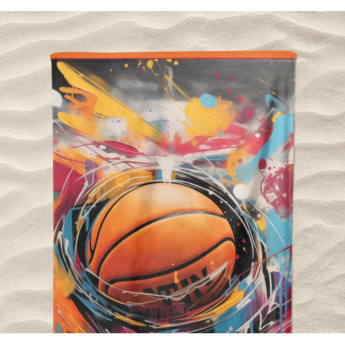 Large Basket Beach Towel, 90x170 cm, Soft Terry Beach Towel, Terry Beach Towel for Men and Women, Ideal for Travel