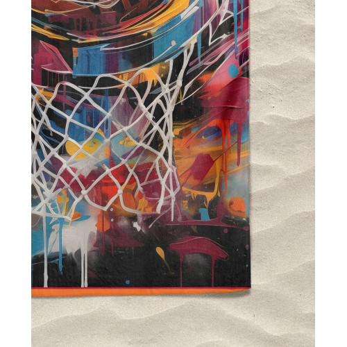 Telo Mare Grande Basket, 90x170 cm, Asciugamano Mare in Spugna Morbida, Telo Mare Spugna per Uomo e Donna, Ideale per Viaggiare