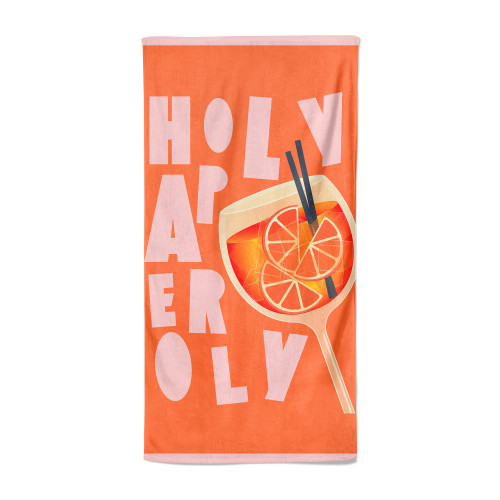 Toalla de Playa Grande Spritz 90x170 cm, Toalla de Playa en Soft Terry, Toalla de Playa Original para Hombre y Mujer