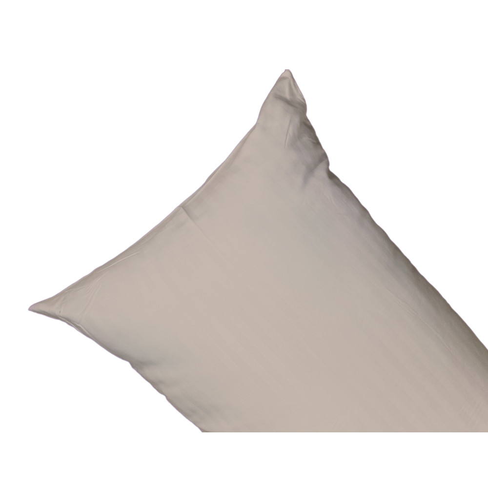 Juego de sábanas doble de microfibra, gris tórtola, raso a rayas, sin plancha, 2 cuadrados