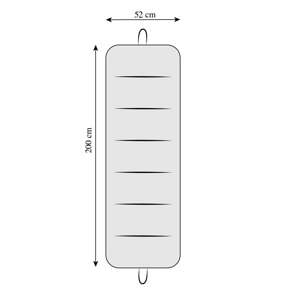 Matelas pliant pour lit de plage, transat, piscine, double face 52x200 et 2 cm d’épaisseur, avec poignées, couleur beige/gris to