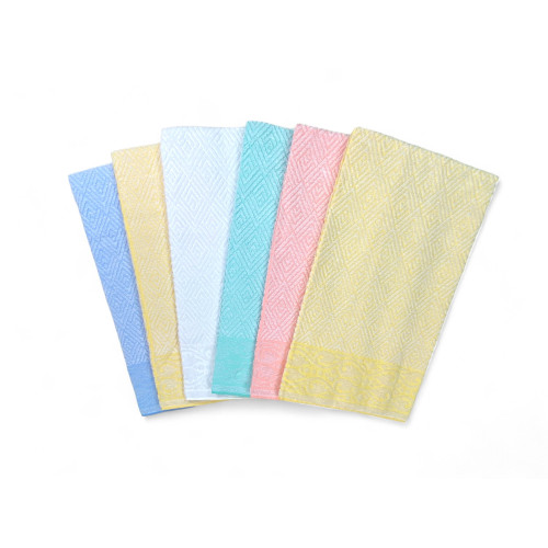 Set mit 6 großen Badetüchern, Modell Venere, Jacquard, reine Baumwolle, verschiedene Farben, Made in Italy