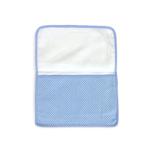 Bustina Custodino in Tinto Filo, Porta Bavaglino Asilo, 29x19 cm, Set Asilo Personalizzato con Nome, Set Asilo da Ricamare