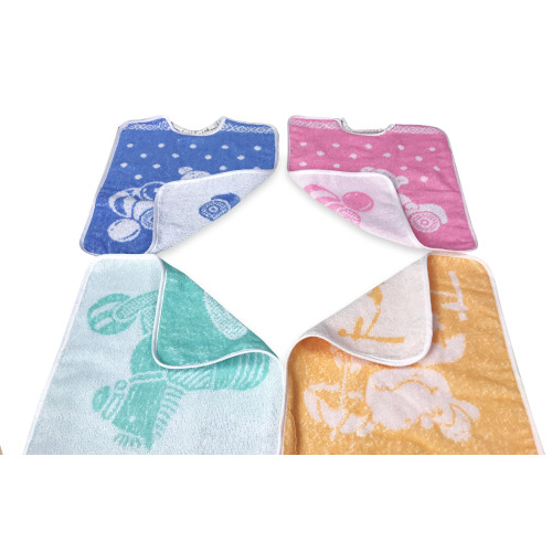 SET 6 BIBS BIBS BABY JACK CM ©. 30x39 size MAXI gag with pure cotton elastic