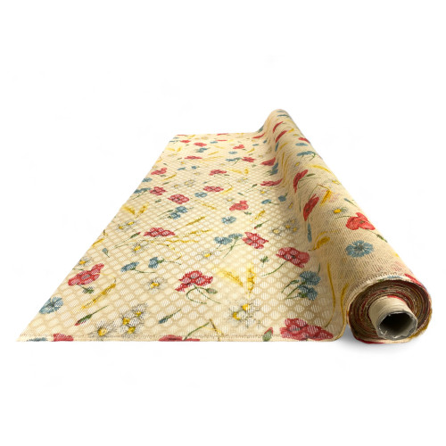 Mohnblume Fancy Meter Moskitonetz, Rautennetz, 150 cm Höhe, Made in Italy, einfache Installation, Anti-Insekten