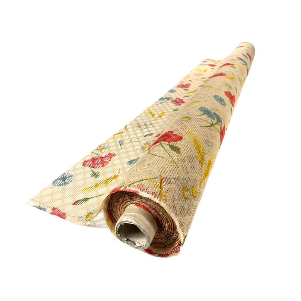 Moustiquaire Poppy Floral Fancy Meter, Filet losange, 150 cm de hauteur, Fabriqué en Italie, Installation facile, Anti insectes