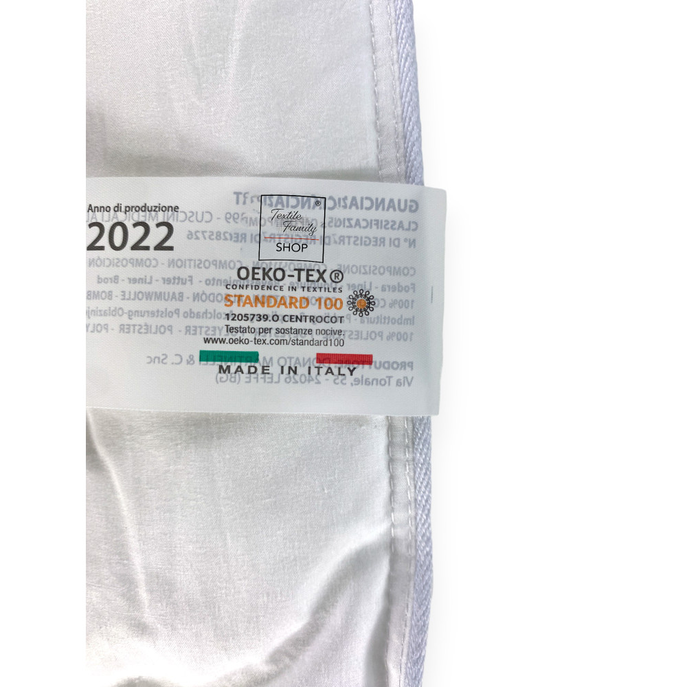 Guanciale DuoSupport con Doppia Imbottitura, Cuscino Letto Morbido e Duro, Innovativo Cuscino BiComfort in Poliestere e Cotone