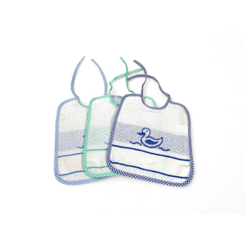 SET BAVOIRS BÉBÉ garçon PAVOT © cm. 20 x 24 gag avec de la dentelle et de la toile AÏDA