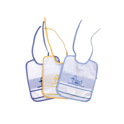 SET BAVOIRS BÉBÉ garçon PAVOT © cm. 20 x 24 gag avec de la dentelle et de la toile AÏDA