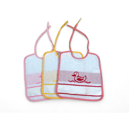 LÄTZCHEN-SET FÜR MÄDCHEN FRAUEN MOHN © cm. 20x24 Knebel mit Schnürsenkeln und AIDA Canvas