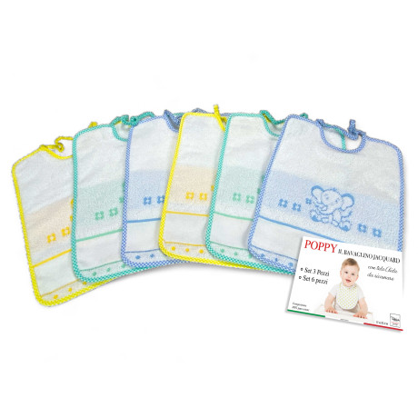 POPPY © MALE BABY BIB SET...