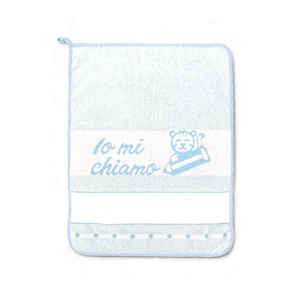 Asciugamani Asilo 40x55 cm, Puro Cotone Double Face, Set Asilo Nido, Tela Aida da Ricamare, Made in Italy, Morbido e Resistente