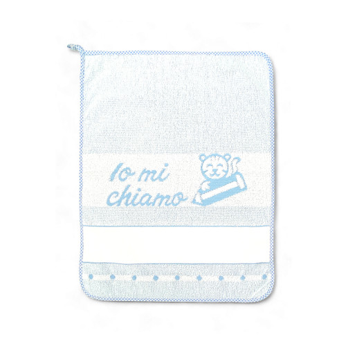 Kindergartenhandtücher 40x55 cm, Double Face aus reiner Baumwolle, Kinderzimmer-Set, Aida Canvas zum Besticken, Made in Italy, w