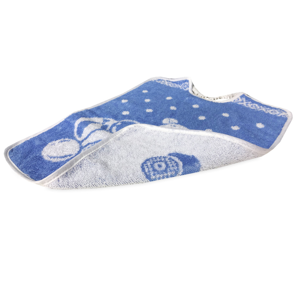 LÄTZCHEN-SET FÜR JUNGEN UND MÄDCHEN MINI JACK © cm. 26x34 Knebel mit Gummizug aus reiner Baumwolle