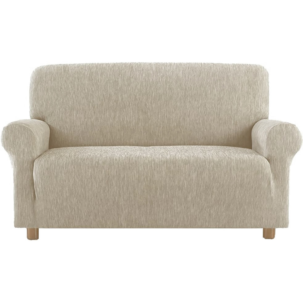 NEW YORK FASHION HAZELNUT MELANGE SOFA COVER made in italy stretch