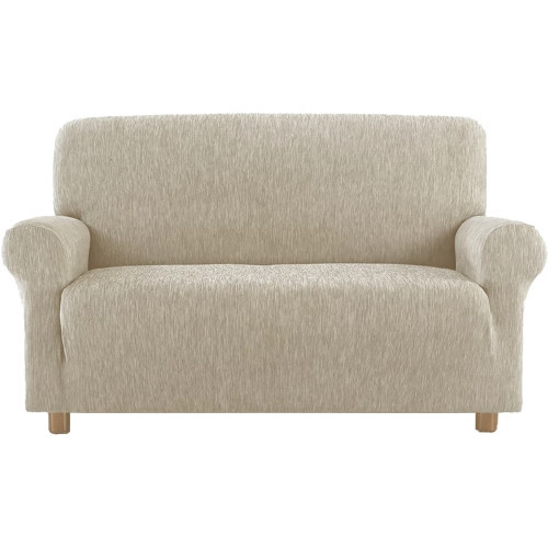 NEW YORK FASHION HASELNUSS MELANGE SOFA BEZUG made in italy stretch