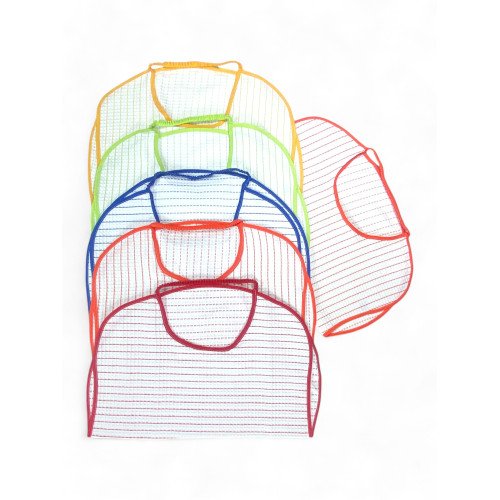 Knebel für Erwachsene und Senioren mit MARIO Gummiband| 6-teiliges Waben-Set aus Baumwolle, saugfähig, 47x63 cm | Hergestellt in