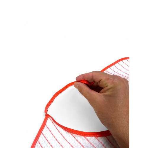 Bâillon pour adultes et seniors avec bande élastique MARIO | Set de 6 pièces en nid d’abeille en coton, absorbant, 47x63 cm | Fa