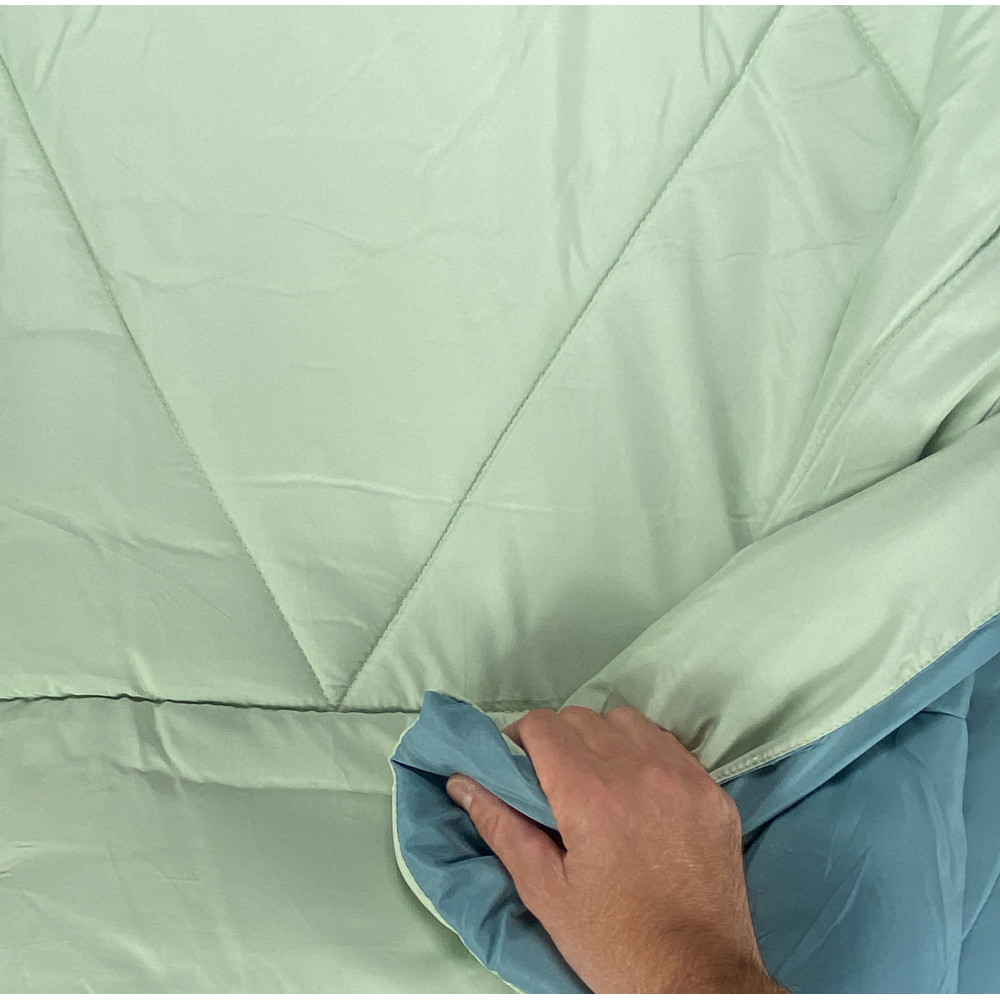 Caldo double-sided double duvet green 300 gr/sqm - Warm and soft winter duvet 250x250 cm