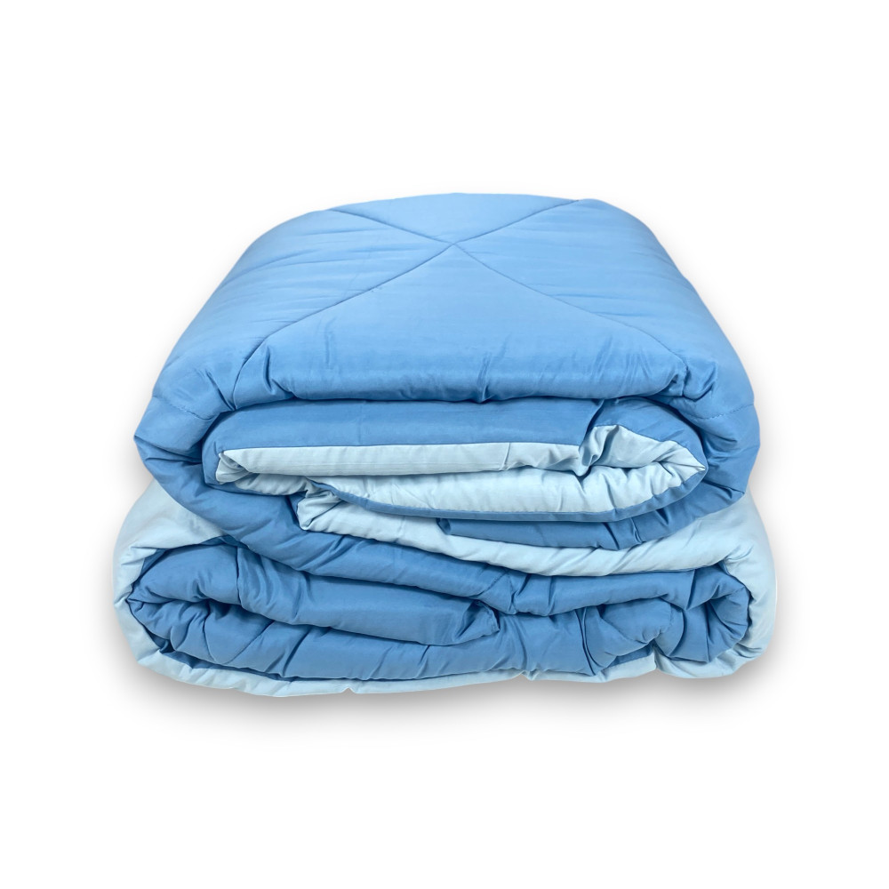 Trapunta matrimoniale CaldoSogno double-face blu 300 gr/mq - Piumone invernale caldo e soffice 250x250 cm