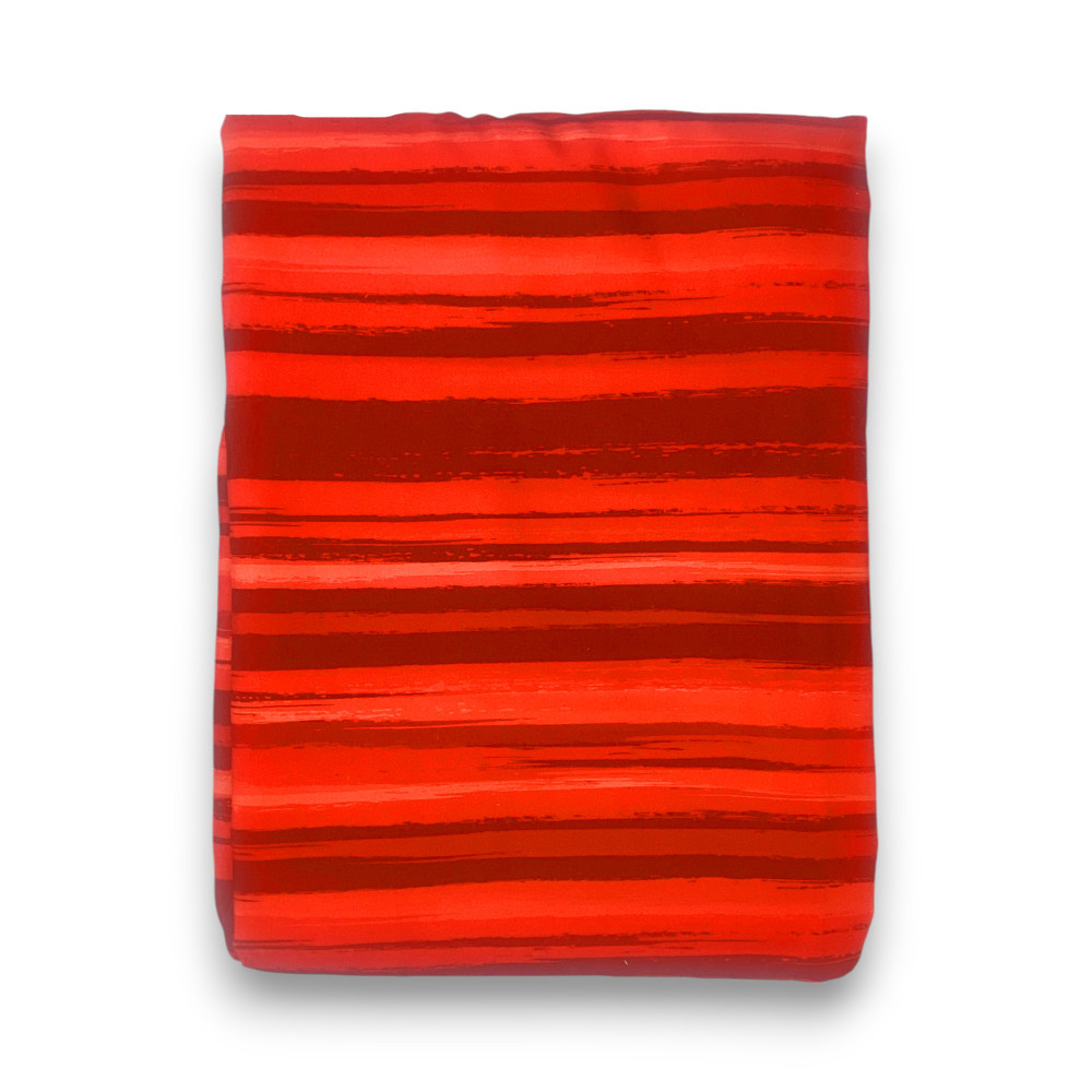 Copripiumino Stripe rosso in morbida microfibra | Manopesca | lavabile in lavatrice | Made in Italy