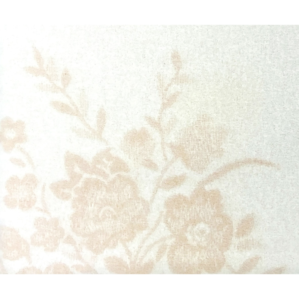 Couverture fleurie en 100% pure laine douce et chaude avec bordure en velours - Confort et élégance, design classique - Fabriqué