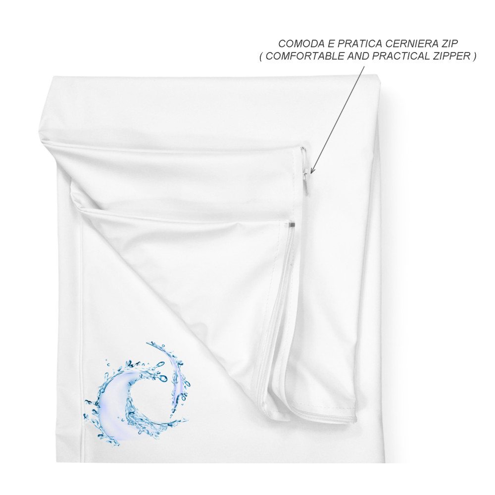 Waterproof Fireproof Pillow Cover "FUEGO" Class 1 with Zip Zip, Anti-mite, Made in Italy