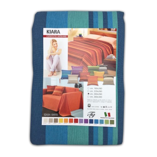 FUNDA PARA TOALLAS GRAN SCARF COLCHA FUNDA DE SOFÁ KIARA AZUL