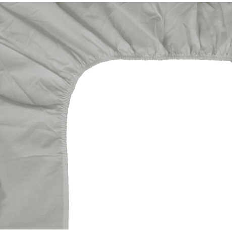 FLANNEL FITTED SHEET Grey...