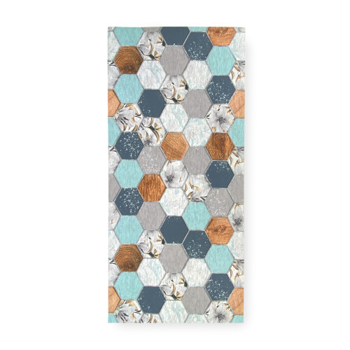 Kitchen Runner Teppich rutschfest, waschbar Oriente Blu - Moderner Küchenläufer, leicht zu reinigen, Made in Italy