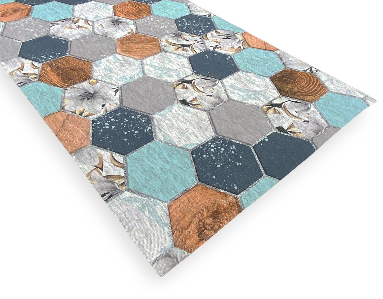 Tappeto Cucina In Diatomite - 120x45cm, Antiscivolo, Assorbente, Lavabile, Blu - Foto 4