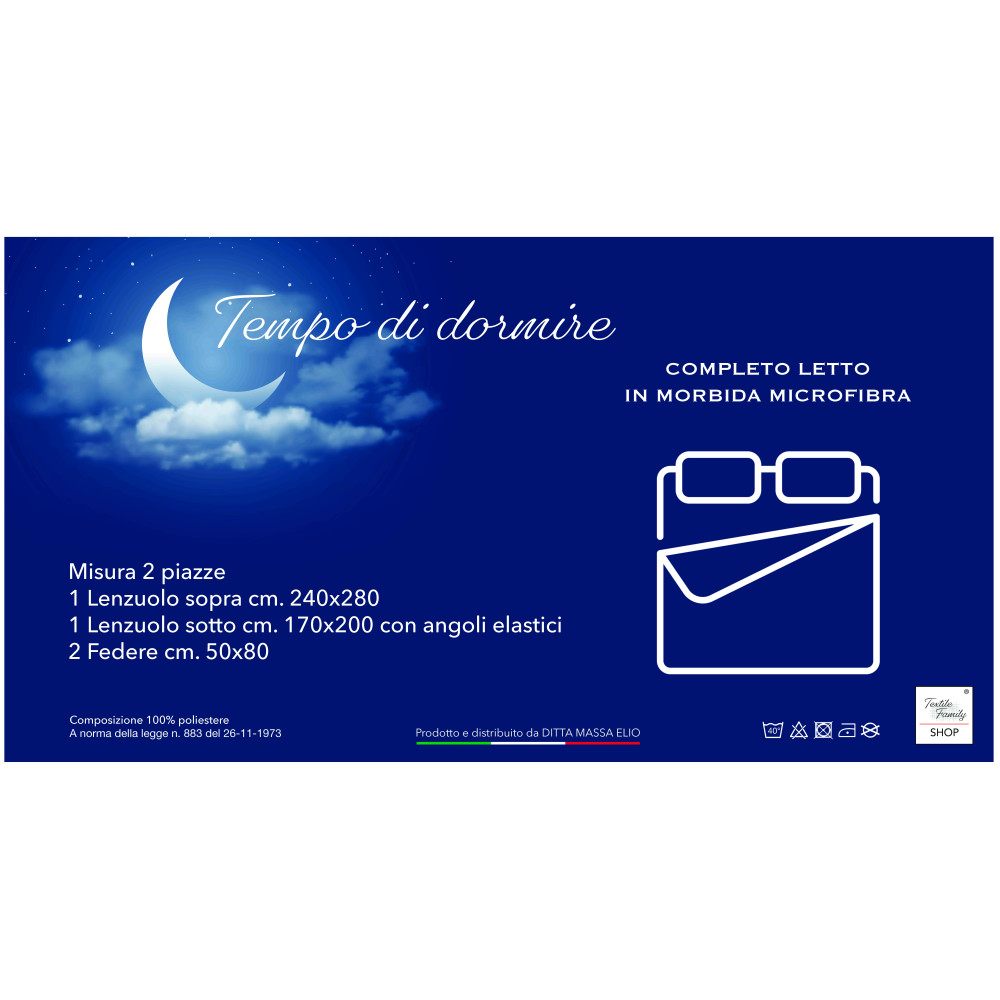 ENSEMBLE DE DRAPS EN MICROFIBRE DOUCE TINTA Noir Double 2 CARRÉS sans fer