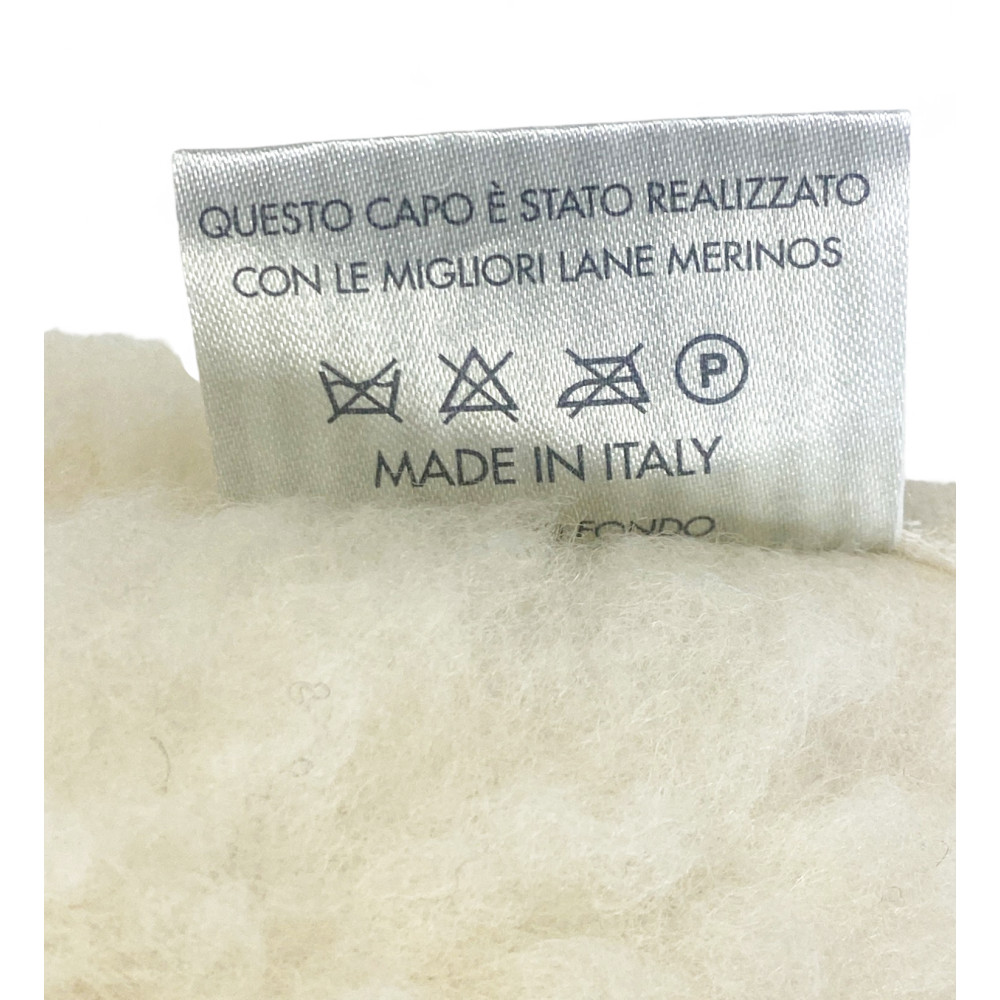 Funda de sillón en pura lana merino hecha a mano Made in Italy, con bolsillos laterales y elástico, regalo perfecto para abuelos