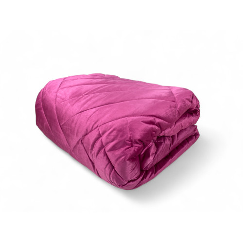 Warme und weiche Doppel-Winterdecke "Intreccio" mit Federeffekt, aus luxuriösem Samt, Polsterung 280 g, 260x260 cm