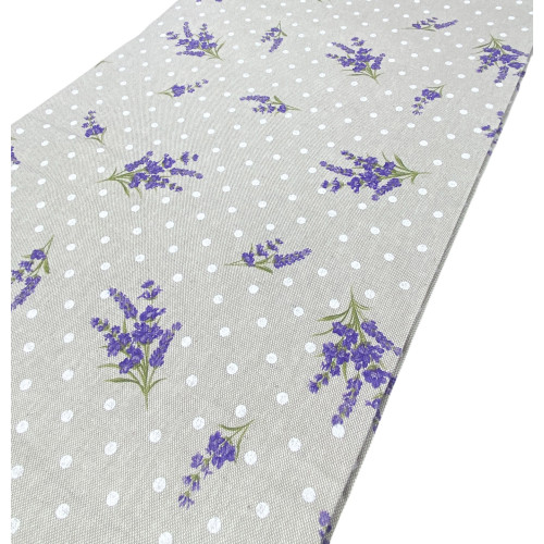 Telo Arredo Cotone Lavanda Provenzale - Tessuto Dory Copritutto, Copridivano, Copriletto, Made in Italy, Resistente ai Lavaggi