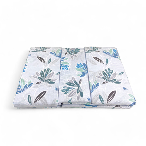 Parure de lit double en pur coton MAXI - Design moderne « Elly » Couleur bleu clair