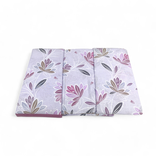 Parure de lit double MAXI pur coton - Design moderne « Elly » couleur rose