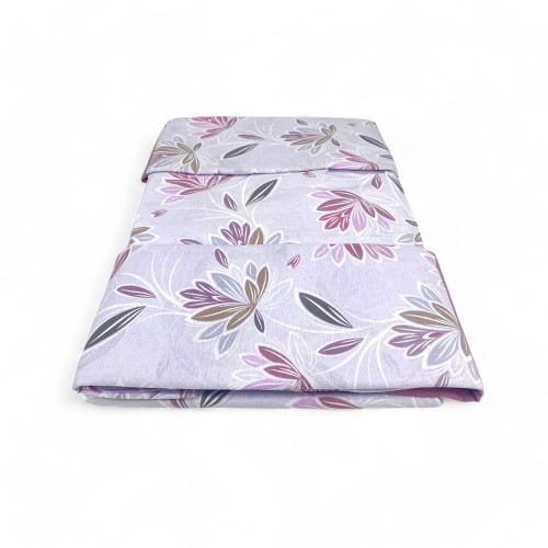 Parure de lit double MAXI pur coton - Design moderne « Elly » couleur rose