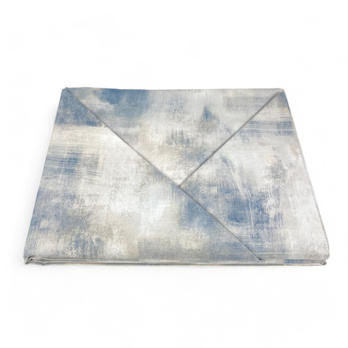 Funda nórdica de algodón Sleep Time Gris Hielo, Made in Italy, Abstracto, Solapa antideslizante, Lavable a máquina