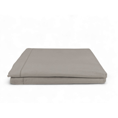 Taupe cornerless flannel...