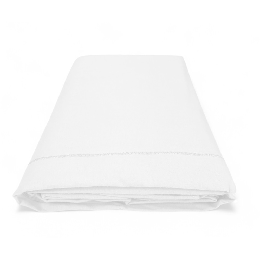 Cornerless flannel top sheet white color - Pure soft cotton | Made in Italy | For Maxi and Oversized Mattresses